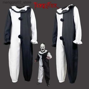 Themenkostüm Horrorfilm Terrifier 2 Kunst Der Clown Cosplay Come Joker Overall Maske Halloween Party Clown kommt für Männer Frauen Kinder Q231010