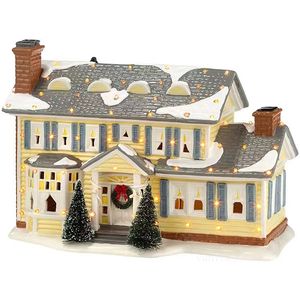 Decorações de Natal Brilhantemente Iluminadas Edifício Natal Papai Noel Carro Casa Vila Feriado Garagem Decoração Villa Home Desktop Figurinhas LT563