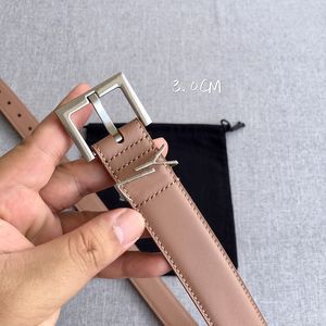 Luxury Designer Belt for Women Genuine Leather Cowhide Width 2.0CM 3.0cm Men Designers Belts Bronze Buckle gold Silver Womens