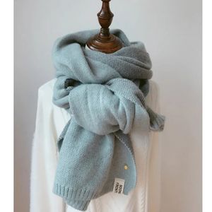 Tücher Frauen Solide Kaschmir Schals Dame Winter Verdicken Warme Weiche Pashmina Schals Wraps Rosa Schwarz Weibliche Gestrickte Wolle Lange Schal 231010