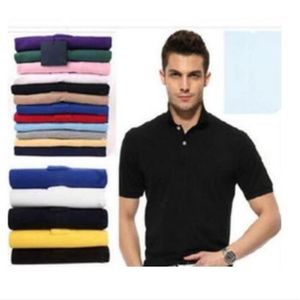 vendi Ricamo estivo nuovi disegni Polo da uomo Manica corta Camicie da uomo casual Polo slim fit in cotone da uomo Polo260a