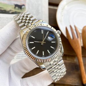 Desinger-Armbanduhren für Herren, automatisches mechanisches Uhrwerk mit Kalender, klassisches Stahlarmband für Partys