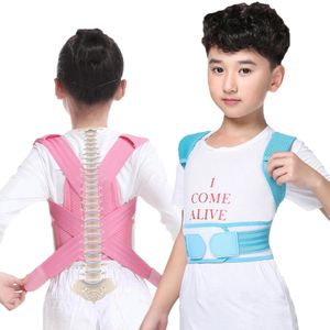 Supporto per la schiena Bambini Correttore posturale per la schiena Brace per spalla traspirante Cintura di sostegno per la schiena regolabile Corsetto ortopedico Brace Cintura lombare per colonna vertebrale 231010