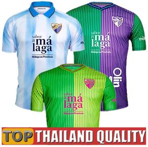 23 24 camisas de futebol malaga 2023 2024 cf malaguista jcastro Ontiveros Juanpi Maillots de Foot Shirt Santos Adrian Football Uniform 666