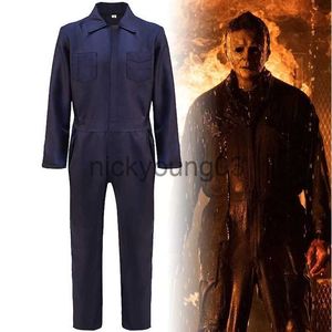 Theme Costume Horror Cosplay Movie tv Michael Myers Costume Props Killer Clothes Comfort Unisex Halloween Dress Up Costume Jumpsuit for Adult x1010