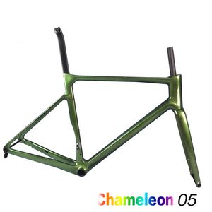 Bilbilsställen Airwolf Super Light T1100 Multicolor Carbon Road Bike Frame Max 700 38C Däck klättrar cykel 231010