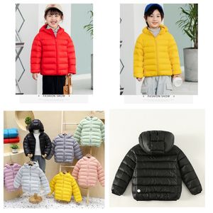 LU-1476 Autumn and Winter Children's Light Down Jacket Chłopcy i dziewczęta z kapturem kurtki