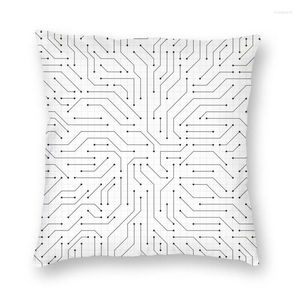 Pillow Vibrant The Simple Circuit Board Square Throw Cover Home Decor Geometric Science Circuits Pattern For Car