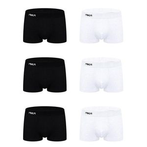 6pcs Trunks pamuk logo yumuşak seksi erkekler iç çamaşırı boksör şort moda uzun erkekler boksörler altta boksörler bikini 2021 külot281u