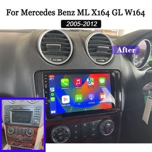 Rádio de carro para Mercedes Benz GL ML Classe W164 X164 ML350 ML500 ML280 GL320 GL350 GL450 2005-2012 Android 13 Touchscreen Estéreo Apple Carplay Android Auto car dvd