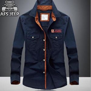 AFS Jeep Langarm-Shirt für Herren, Winter, große Größe, Herren-Baumwollhemd, einfarbig, plus Kaschmirmantel, Hemd plus si233S