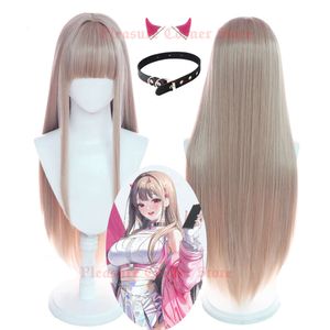 Game Nikke the Goddess of Victory Viper Cosplay Wig Long Straight Light Brown Wig Heat Resistant Viper Cosplay Wigscosplay