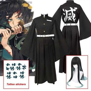 Kostium motywu Tokitou Muichirou Cosplay Demon Slayer Cosplay Come Anime Kimetsu No Yaiba Tokitou Muichirou Wig Sunform Halloween Come Q231010