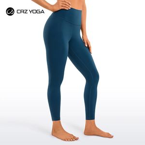 Yoga kıyafeti crz yoga kadın çıplak his pantolon 25 inç 7 8 yüksek bel tozluk 231010