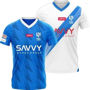 Erkek Tişörtleri 2023/224 Al-Hilal Çocuklar Yetişkin En İyi Baskı Boyutu Spor T-Shirt XXS-6XL Özel Numara