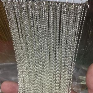 480 st Shinny Silver Plated Ball Chains Halsband 45 cm 18 tum 1 2mm bra för Scrabble Tiles Glass Tile Pendant Bottle Caps och MO2738