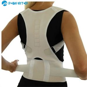 Back Support Adjustable Magnetic Posture Back Support Corrector Belt Band Belt Brace Shoulder Lumbar Strap Pain Relief Posture Waist Trimmer 231010