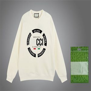 Erkekler Plus Boyut Hoodies Sweatshirts Yeni AOP JACQUARD MEKTUP BASKI SATILACAK KULLANIM KAPATANLIK JACQUARD Örgü Makinesi Büyütülmüş Detay Yuvarlak Boyun Kazak T3V26