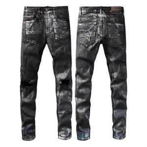 Hosen Jeans Designer lila Marke Jeans für Männer Frauen Hosen Purple Jeans Sommerloch Hight Qualität Stickerei Lila Jean Jeans Hosen Herren lila Jeans Ksubi