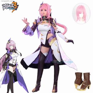 Theme Costume Honkai Impact 3rd Elysia Cosplay Come Sexy Dress Wig for Halloween Party Game Cos Outfits for Women Elysia Cosplay Full Set Q240307