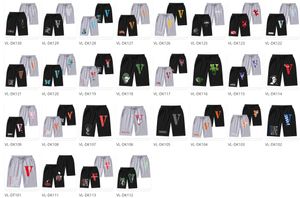 2024 Wszystkie style męskie spodnie Vlone Spodnie koszykówka sportów projektant marki fitness Sports Shorts Summer Oddychanie czyste bawełniane spodnie plażowe wszechstronne
