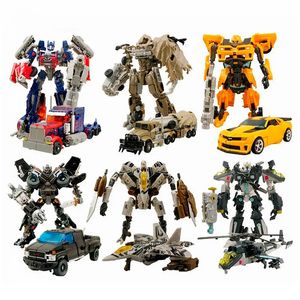 Transformacja Toys Robots Transformation Toy Deformation Robot Brinquedos Action Figure Figures Education Toys for Child Birthday Prezenty H601-H606 231009