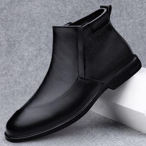 Boots Natural Skin Men Top Quality Outdoor Footwear Real Leather Fashion Elegant Luxury Classic Casual Shoes Zapatos De Hombre