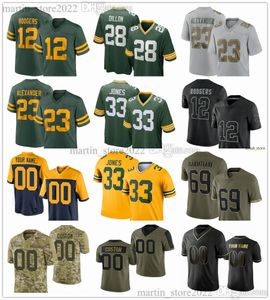 2023 Fußballtrikots 4 Brett Favre 5 Paul Hornung 15 Bart Starr 66 Ray Nitschke 92 Reggie White 59 De'Vondre Campbell 26 Darnell Savage Jr. 25 Keisean Nixon 97 Kenny Clark