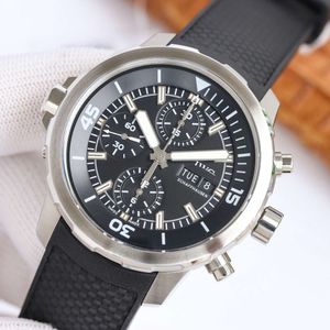 Pilot-Designer-Herrenuhr von IWC, Aquatimer-Familie, Chronographen-Armbanduhr SXM3, hochwertiges mechanisches Uhrwerk, alle 6-polig, Arbeitsdatum, Tag, verstellbare Uhr, Montre Prx Luxe