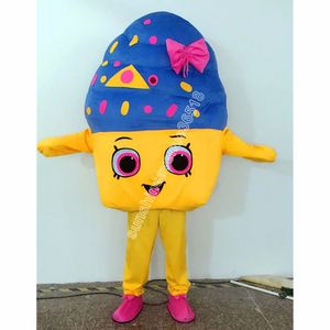 Cupcake cartoon Mascot Costume High Quality Cartoon theme character Carnival Adults Size Christmas Birthday Party Fancy Outfit