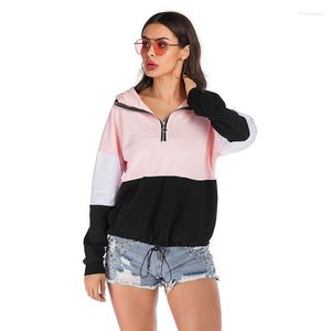 Frauen Hoodies Gestreiften Kapuzen Tops Sweatshirt 2023 Sozialen Harajuku Für Mädchen Lange Ärmeln Herbst Pullover Femme