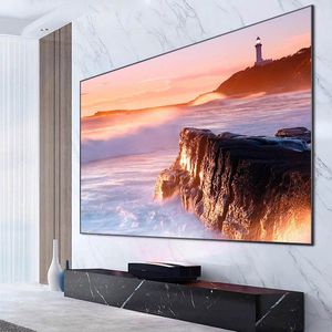 2023 HOT ALL CLR PET Black Crystal Crystal Ambient Lights Ramka Ramka Ekran projekcji 110 cali dla 4K Laser Ultra Short Throw Projector