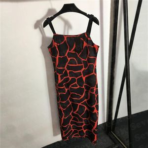 Unregelmäßige Druck Sling Kleider Röcke Für Frauen Designer Sexy Damen Party Kleid Mode Temperament Hosenträger Rock271u