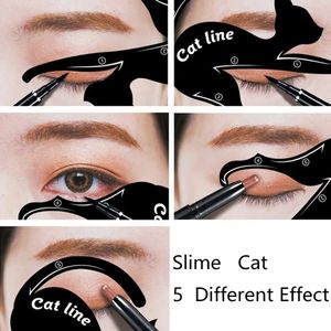 メイクアップツールSdotter Eye Makeup Tools Eyeliner Card Cat Line Eyes Template Shaper Model猫ラインステンシルのメイクアップメイク