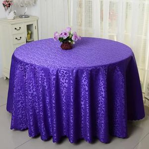 Bordduk Rundtäckning Jacquard Damask Mönster för El Birthday Party Bankett Luxury Fashion Wedding Decoration 231009