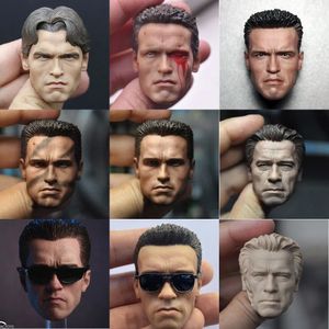 Figury wojskowe 9 Style 1/6 T1 T800 Tward Guy Arnold Schwarzenegger War Obrażenia Wojny Normalny rzeźbia głowa rozgłos w wieku młodym. dla akcji 12 cali Rysunek 231009