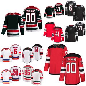 Hockey Team 20 Michael McLeod Jerseys 18 Ondrej Palat 71 Jonas Siegenthaler 6 John Marino 14 Nathan Bastian 96 Timo Meier 41 Vitek Vanecek Reverse Heritage Custom