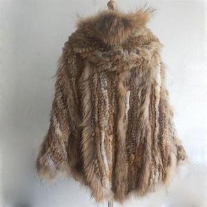 Женские шарфы больших размеров, вязаное меховое пончо с капюшоном, мода 2022, свободная натуральная шаль, женская осенняя натуральная пончо с капюшоном273B