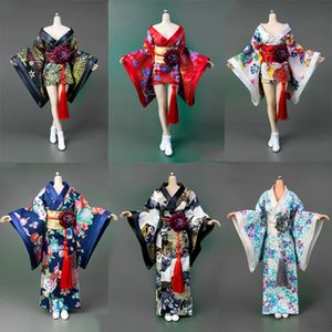 Military Figures ICE TOYS IC1004 1/6 Scale Female Soldier Sexy Trend Japanese Kimono Long/Short Dress Fits 12 Inches Action Figure Body 231009