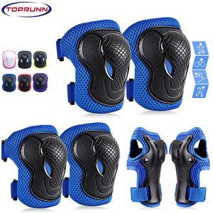 Elbow Knee Pads Kids/Youth Protective Gear Set Kids Knee Pads Elbow Pads Wrist Guard Protector 6 in 1 Protective Gear Set for Skateboard Bicycle 231010