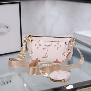 New three-piece mahjong bag Fashion all-in-one printed shoulder bag Crossbody bag 23.5*5*13