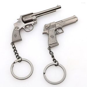 Keychains Creative Metal Gun Keyring - Miniature Simulation Model for Car Keys and Decoration Perfect Small Gift Entusiasts