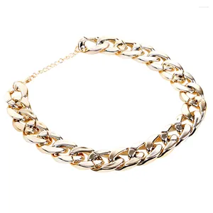 Colares de metal para animais de estimação colar de corrente dourada moda legal pandante pendurado jóias po adereços para gato pequeno (dourado)