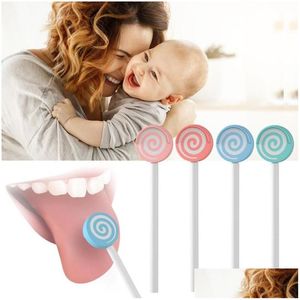 Bakım setleri dil kazıyıcı bakterileri hijyenik pratik oral fırça temizleyici dilleri bakım için taze nefes için bebek, çocuklar anne dhh7i
