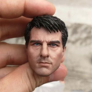 Militärfiguren 1/6 Die männliche Kopfskulptur von Tom Cruise eignet sich für 12-Zoll-Spielzeuge, männliche Soldatenmodelle, Puppenskulpturen und Kopfskulpturen 231009