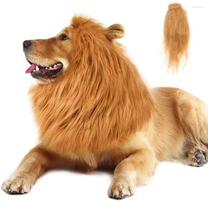 Dog Apparel Cosplay Clothes Costume For Large Dogs Lion Mane Cap Party Decoration Pet Accessories Hat Items