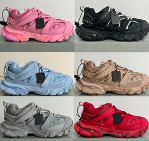 Designer skor trippel s män kvinnor balencaigaities casual skor spår för designer casual skor plattform sneakers rensar ensam svart vit grå röd rosa b bug