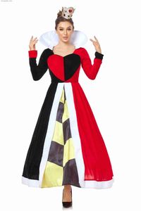 Thema Kostüm Halloween Märchen Alice im Wunderland Pfirsich Herz Königin Fantasie kommen Karneval Party Anime Prinzessin Cosplay Kleid Q240307