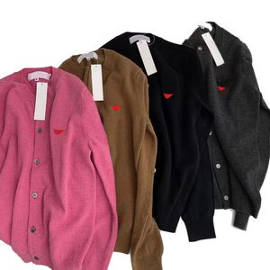 Mens Hoodies Sweater Yeni Sonbahar Kış Nedensel Kalp Geometrik Baskılı Kazaklar Büyük Aşk Yuvarlak Boyun V Yastık 2 Stiller 4 Renk Pembe Siyah Kahverengi Boyut S-2XL Kashmere