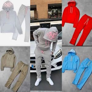 Homens Tracksuits Designer Hoodie Homens Synaworld Syna Tracksuit Cinza Rosa Top Quality Sportswear Mulheres UE Tamanhos SXL 23